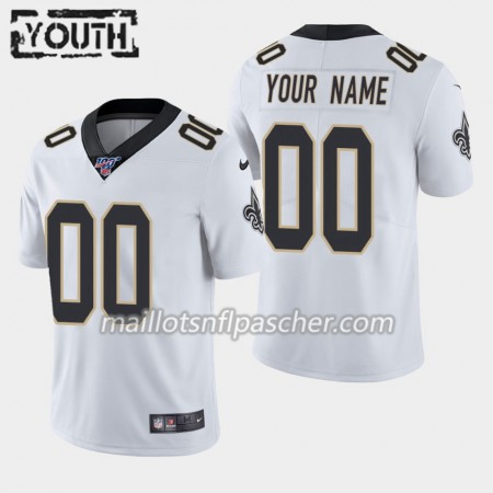 Maillot New Orleans Saints Custom Nike Blanc 100th - Enfant